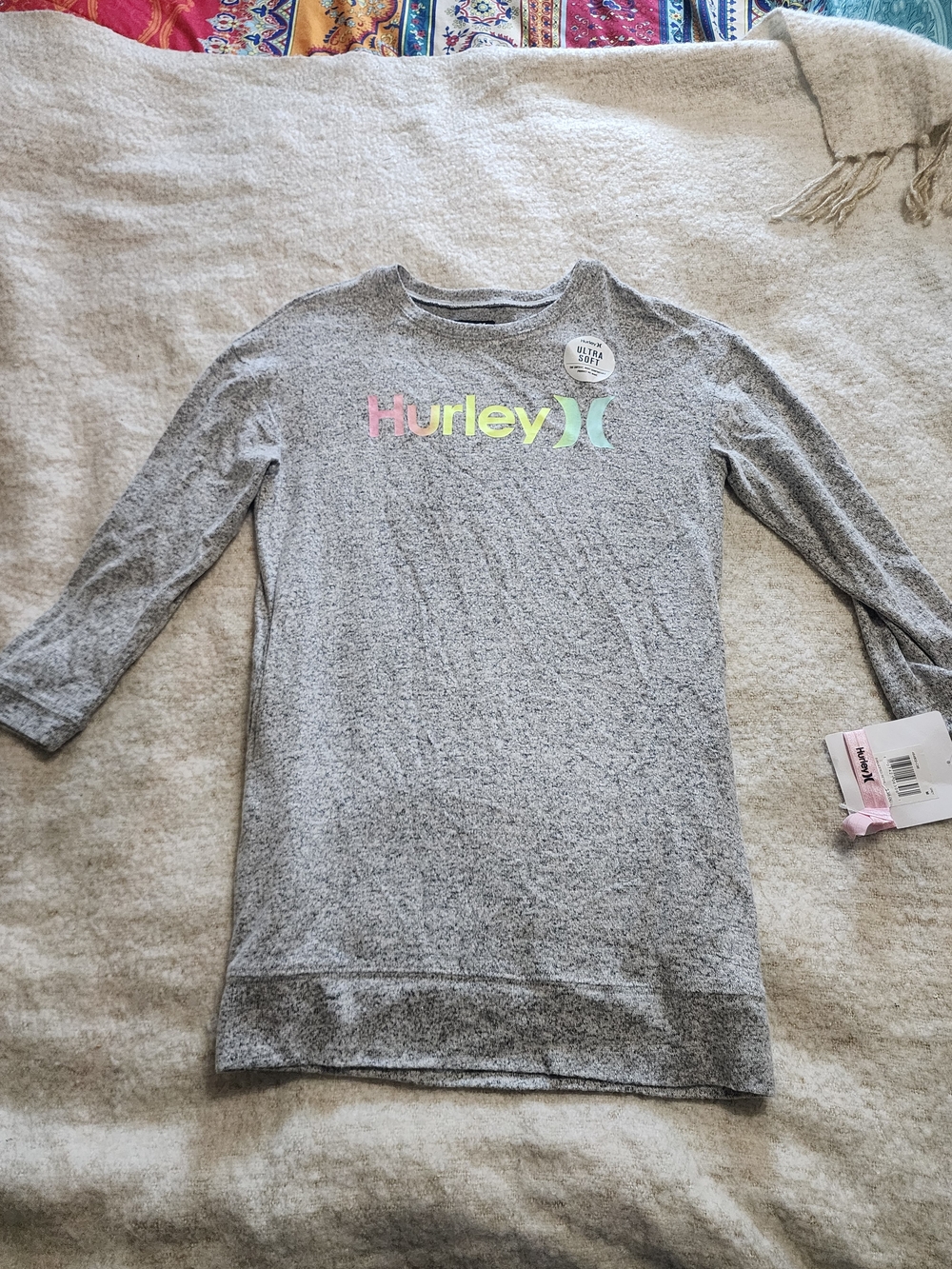 Hurley Soft Quarter Sleeve Nwt Hurley Logo Skateboard Rollerblade Sports Athleti